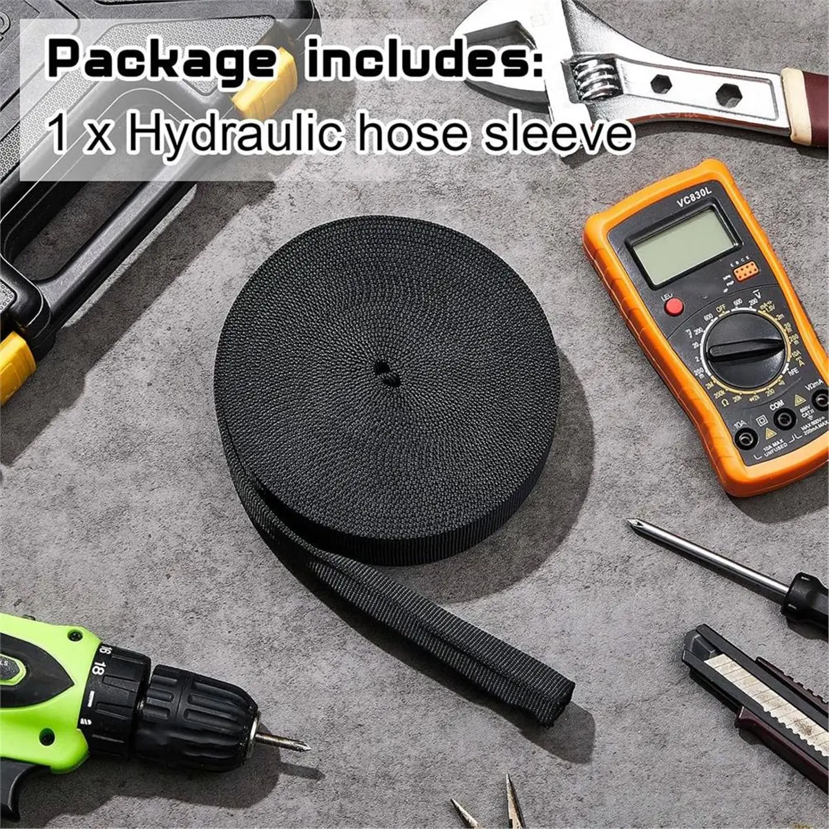 Nylon Hydraulic Hose Protector Sleeve Hose Sheath Wrap Cable Sleeve, Cable Cover for Welding Tig Torch Hydraulic Hose