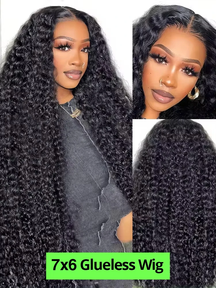 36Inch Deep Wave 13x6 7x6 Human Hair Max-lace Frontal Wigs 220% Density Remy 13x4 360 Full Lace Frontal Wig PrePlucked For Women