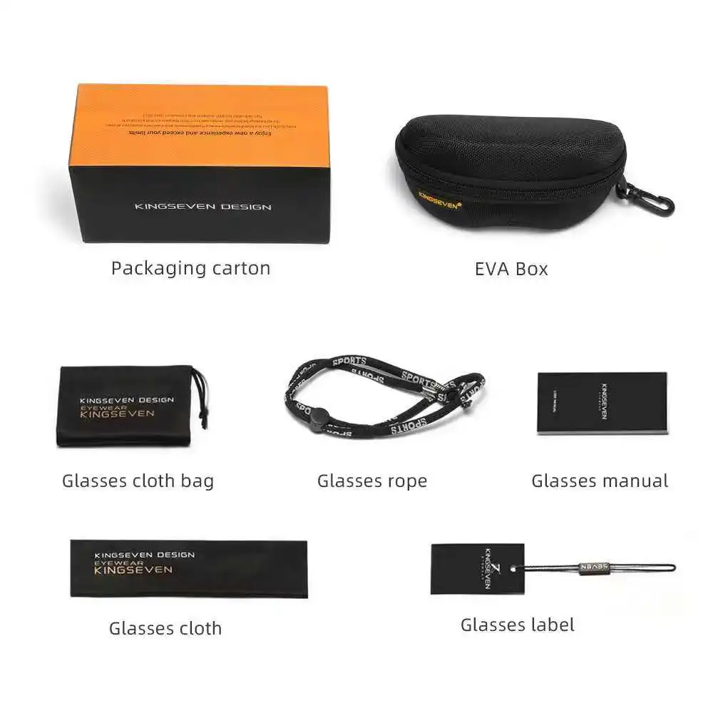 KINGSEVEN نظارات شمسية رياضية كاجوال لركوب الدراجات موضة الرجال والنساء UV400 نظارات واقية فوتوكروميك نظارات الطريق للدراجات الجبلية