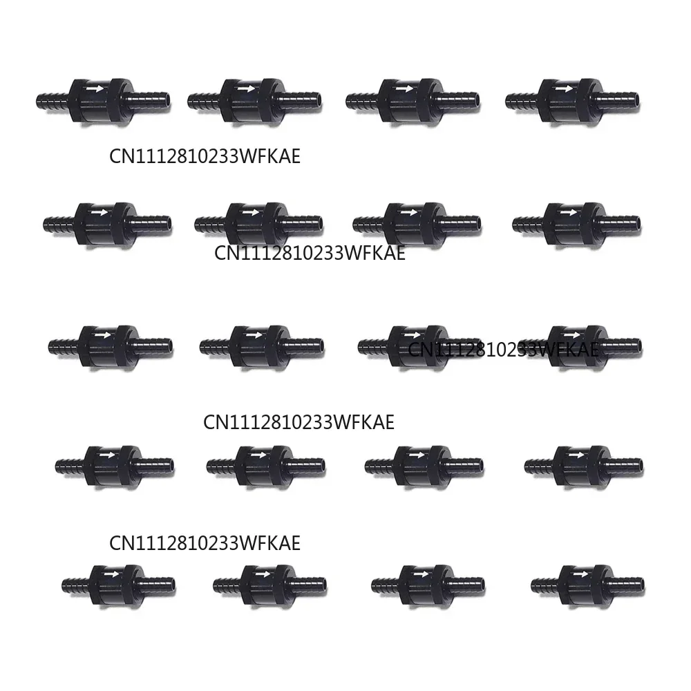 4Pcs Car Aluminum One Way Fuel Inline Non Return Check Valve 4mm 6mm 8mm 10mm 12mm for Carburettor and Low Pressure Fuel Systems