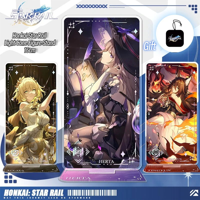 Honkai Star Rail Light Cone Acrylfigur Ständer 16 cm Phainon Anaxa Hyacine DIY Schreibtisch Dekor Stehendes Schild Sammlung Ornament – Detail 1
