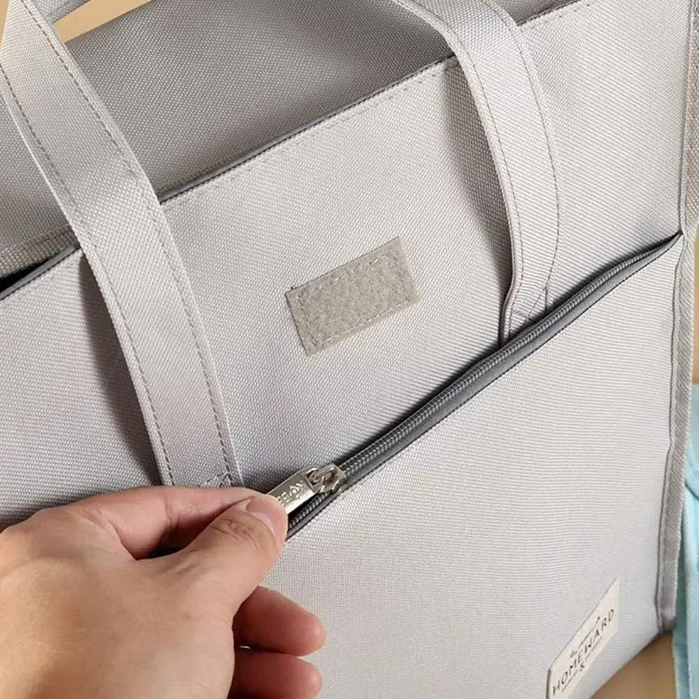 Handbag Large Capacity A4 File Folder Oxford Cloth Durable Student Tutorial Bag Simple Portable File Organizer Document