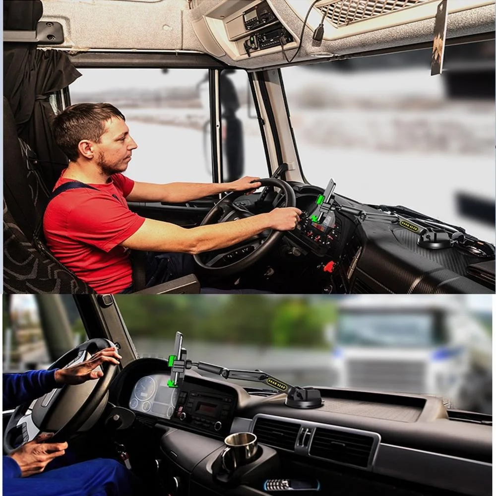 حامل هاتف المحمول شفط كأس شاحنة الجبهة الزجاج سيارة الهاتف المحمول قوس شاحنة حفارة صدمات سيارة العلوي دعم الإطار