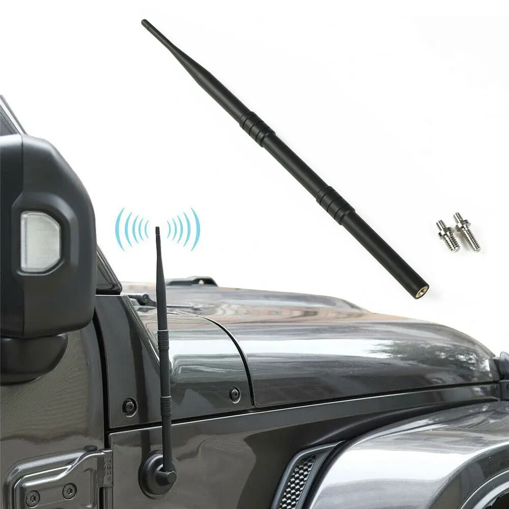 

Black Car Radio Antenna 13” for 2007-2021 Jeep Wrangler JK JKU JL JLU Gladiator JT P Durable Exterior Parts Car Accessories