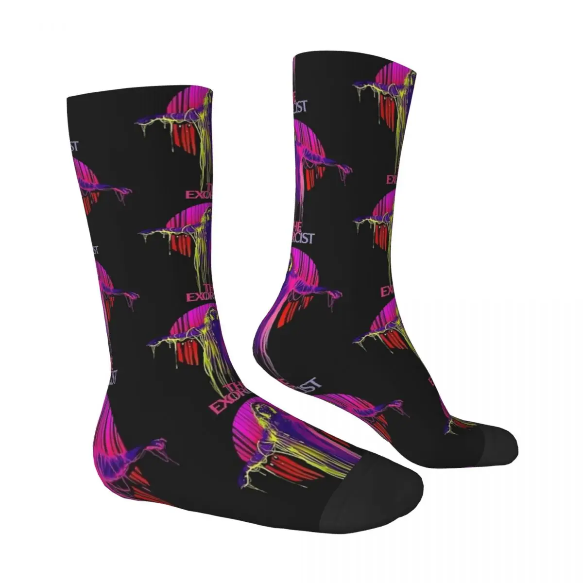 The Exorcis Socks calze autunnali calze morbide e traspiranti da uomo moderne calze antiscivolo da Skateboard stampate