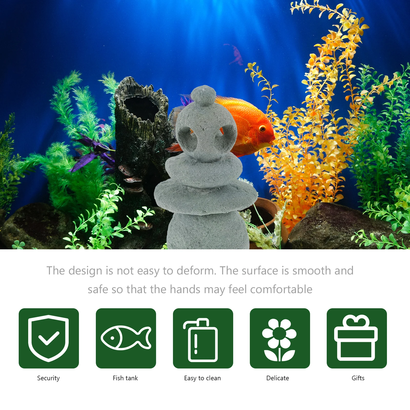 

Simulation Stone nament for Garden Decoration Mini Rockery Decor Indoor Outdoor L scaping Adornment Stone Crafts