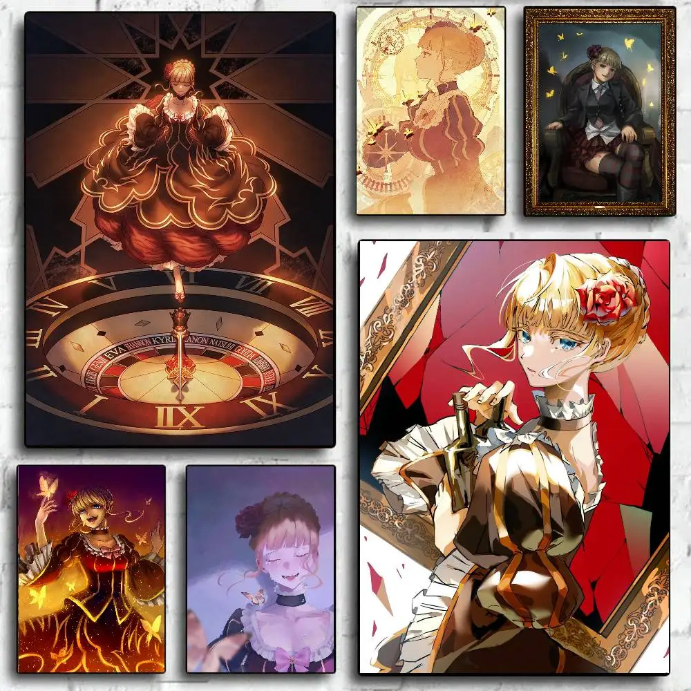 Umineko Game B-beatrice Poster Art Sticky Wall Waterproof Home Living Room Bedroom Bar Aesthetic Decoration