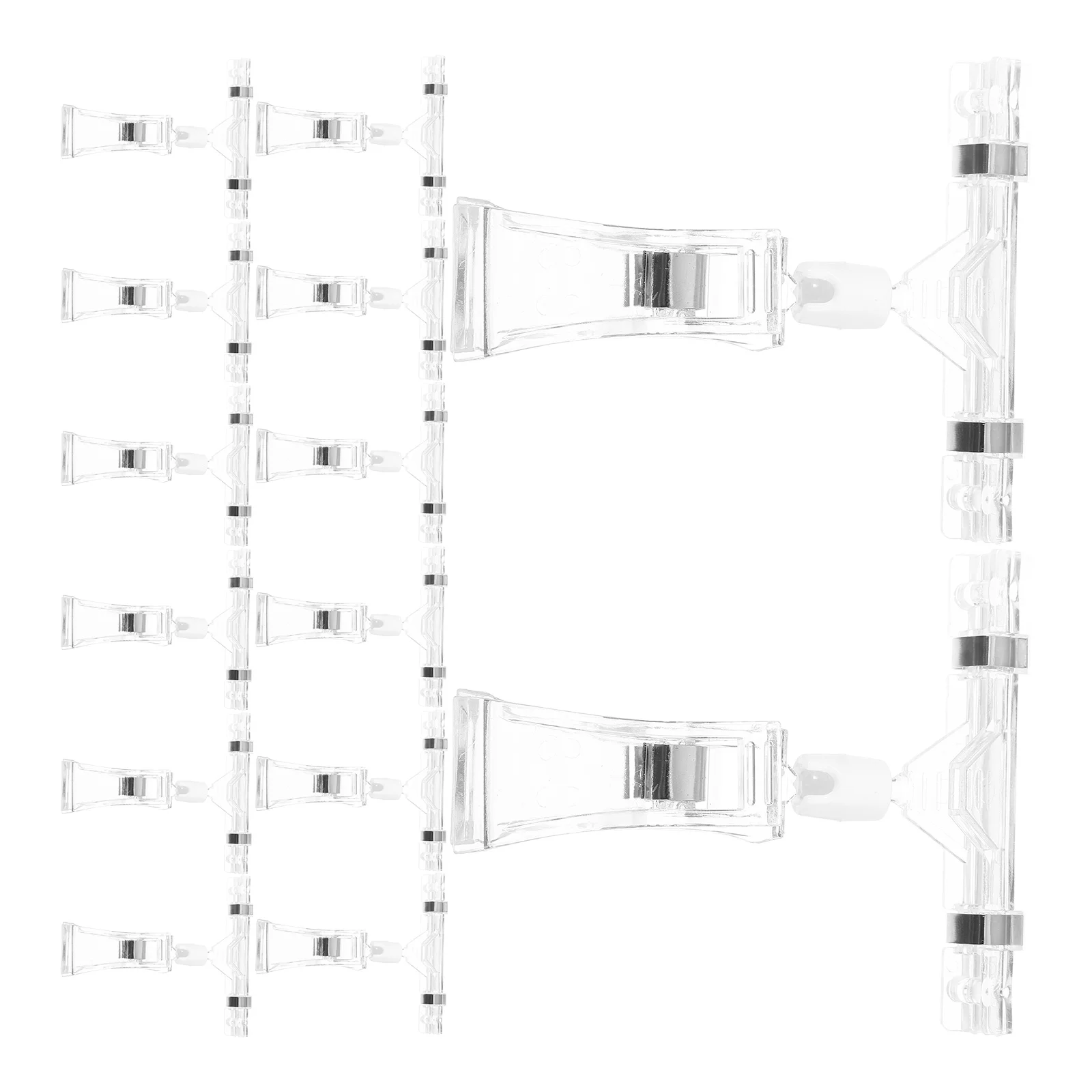 

20 Pcs Price List Display Clip Retail Label Holder Plastic Merchandise Sign Clips