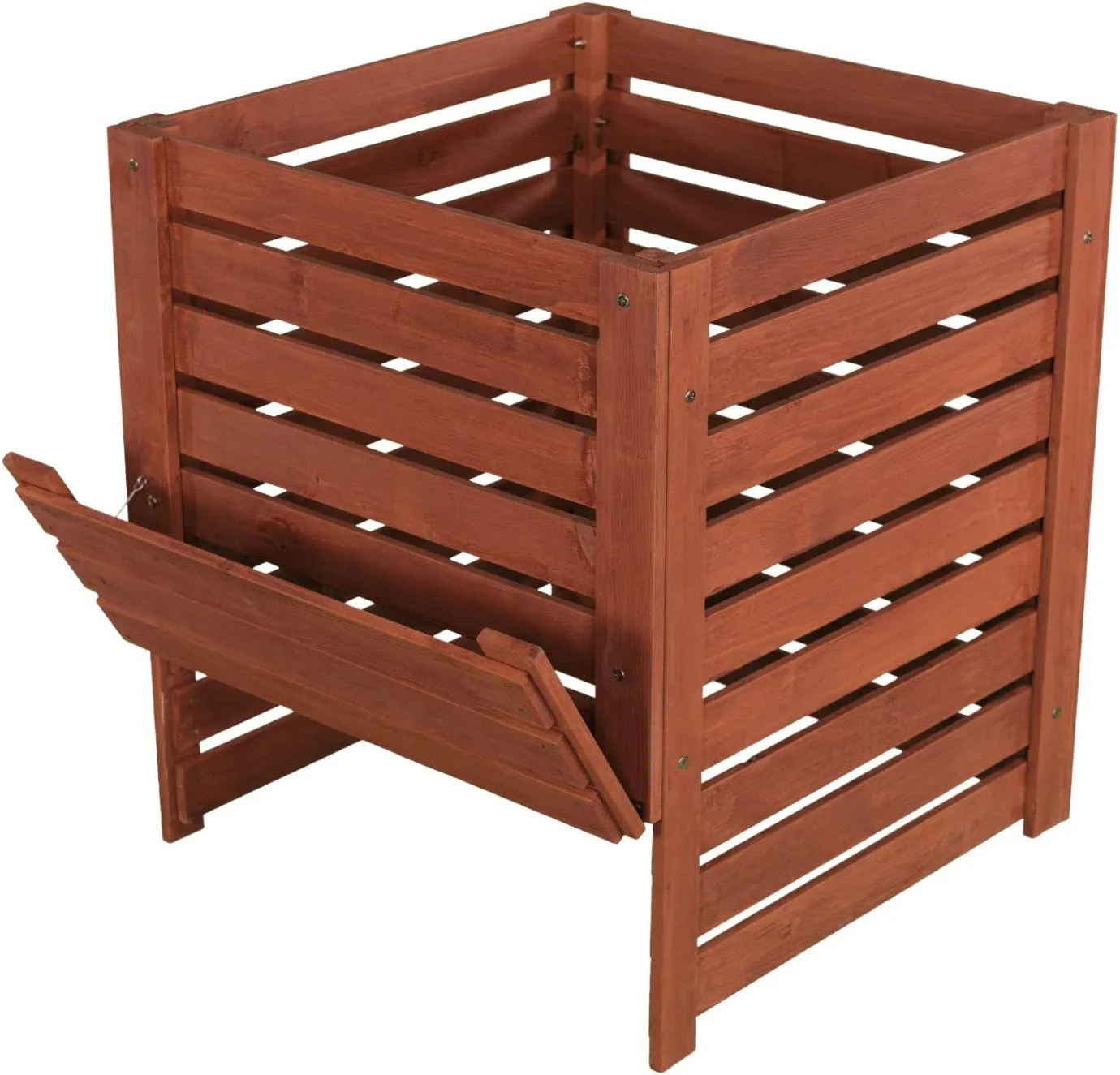 Modern Solid Wood Outdoor Garden Compost Bin with Customizable Color &  High Standard Quality