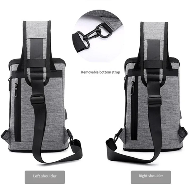 Öffnung schließen business brust tasche schulter messenger handtasche tablet computer handy USB lade packback taschen