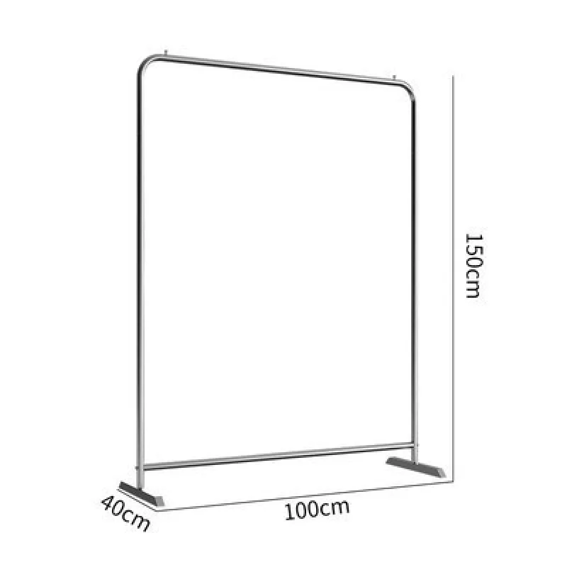 Customized. Live Room Stainless Steel Clothing Display Stand Women's Clothing Store Floor Type Mobile Clothes Rack Clothes Zhong