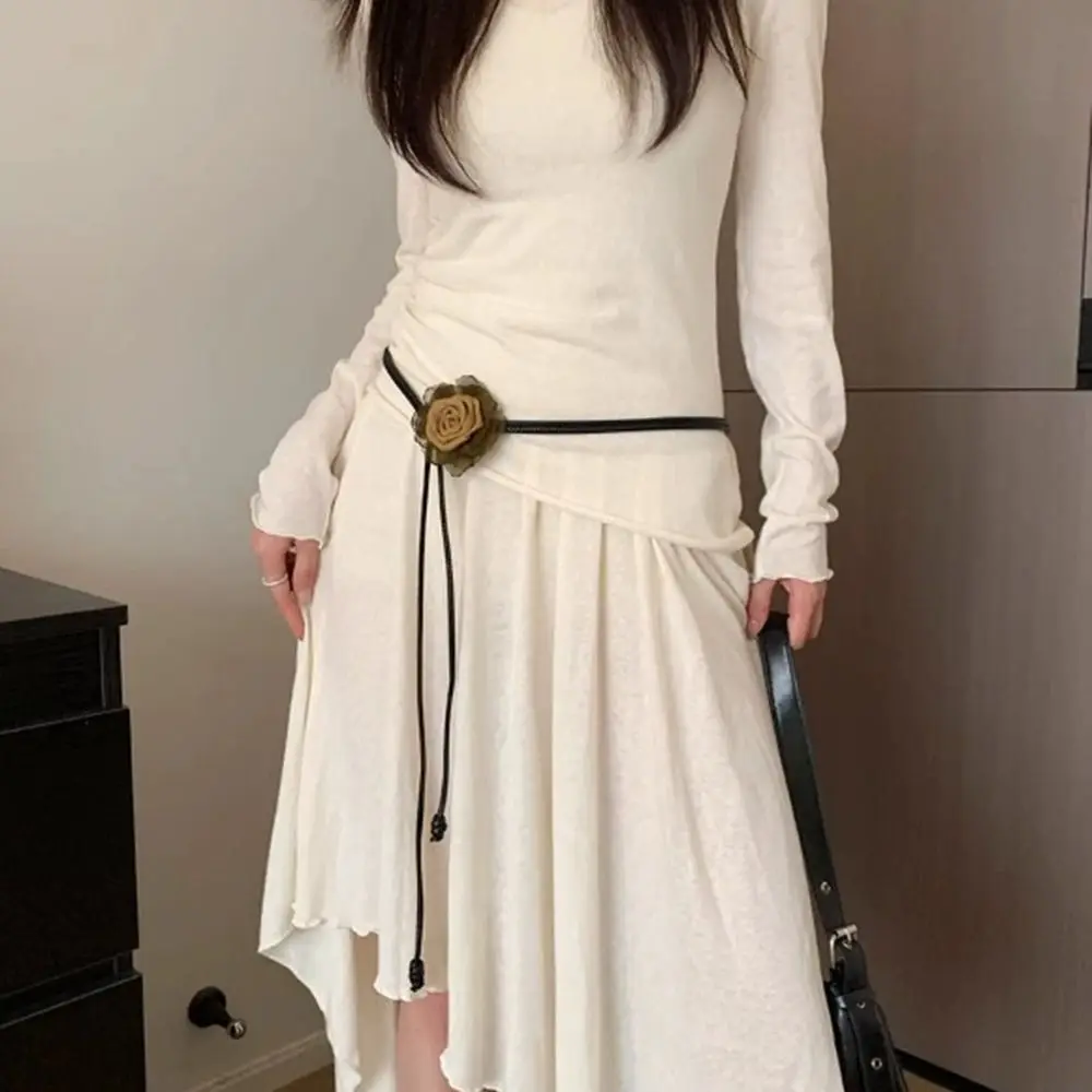 เข็มขัดดอกไม้แห้งสไตล์ชาติพันธุ์ แฟชั่นหรูหรา สไตล์เรโทร โบฮีเมียน สำหรับผู้หญิง