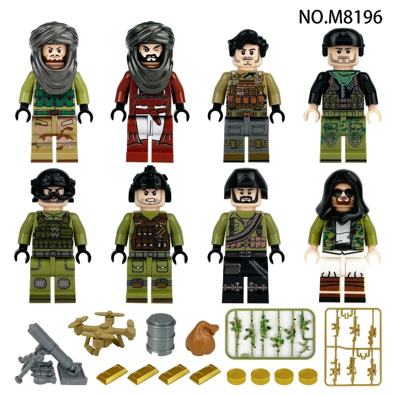 M8196 Mortars Children Assemble Small Particles Building Block Toys
