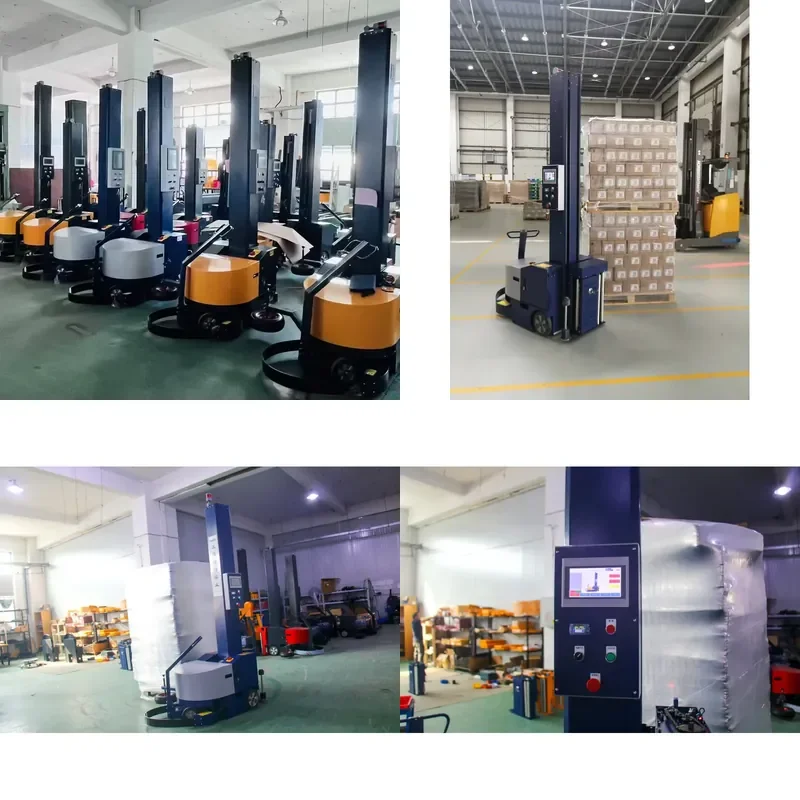 2026 CE Mobile Easy to Use Savings 25pcsmin Pallet Stretch Wrapping Machine Wrapper