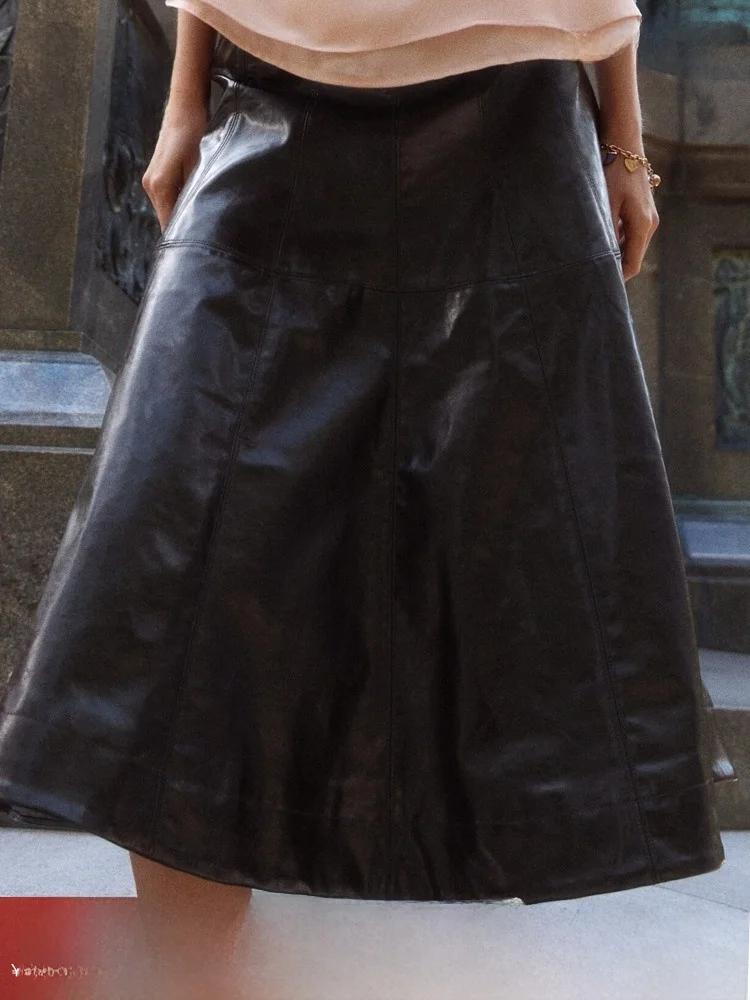 

Женская юбка H&M Spring с покрытием и круглым подолом, модель 302548, повседневная, со средней талией, для города, работы и активного отдыха