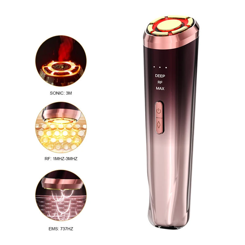Beauty Instrument 3 Face Slimming Device with Red Light Therapy Blue Light Emitting Diode Care Wrinkle Removal Anti-aging