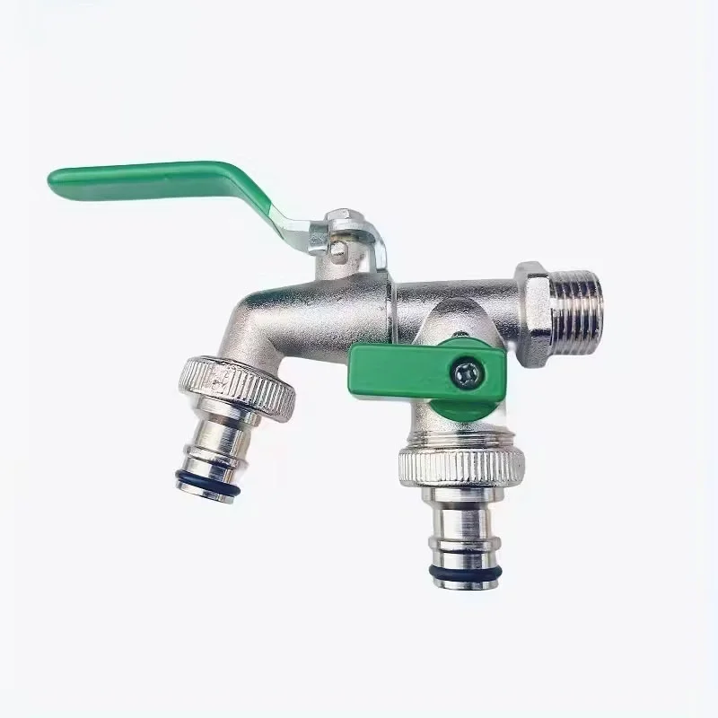 Zinc Alloy Two-Way Garden Faucet, 1/2 