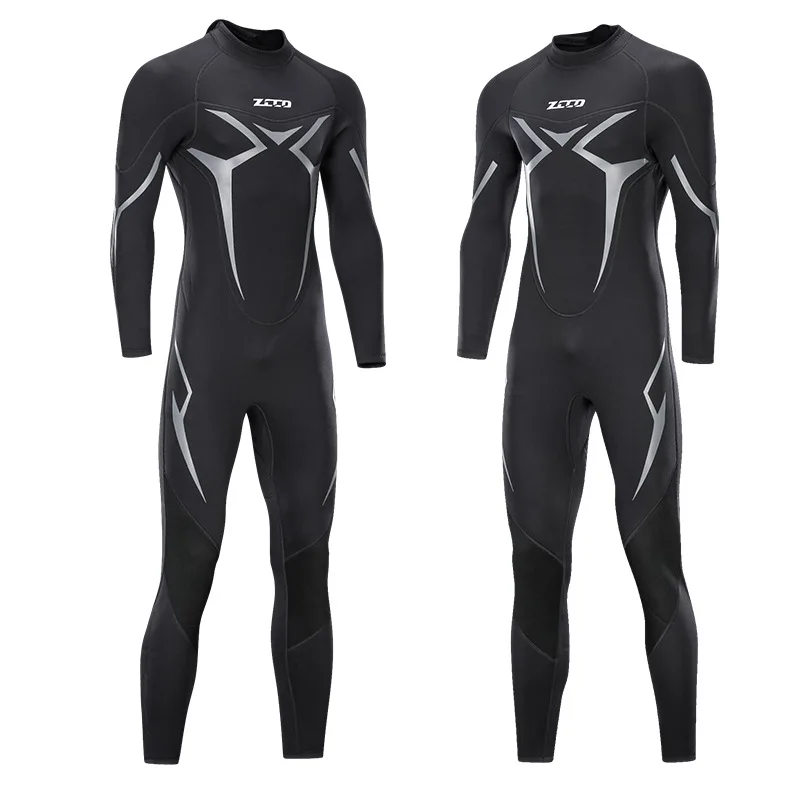 ZCCO 3MM Neoprene Wetsuit Men Scuba Diving Suit Spearfishing Wear Snorkeling Surfing One Piece Set Winter Keep Warm Swimsuit