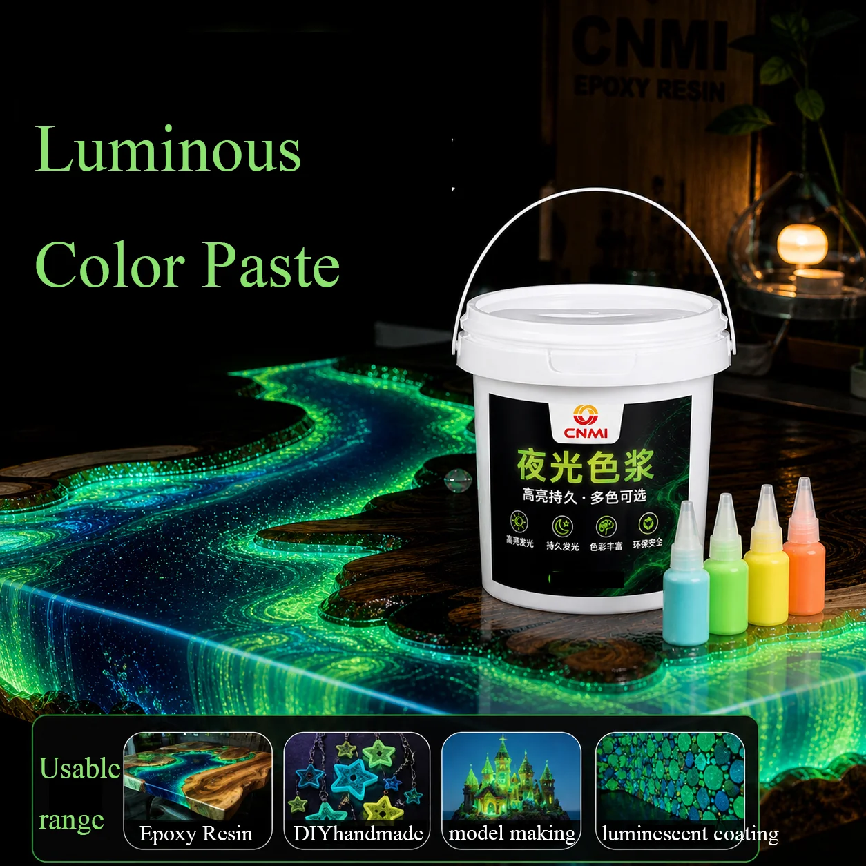 

10/15g 16 Colors Luminous Resin Paste Pigment Glow in the Dark Resin Colorant Dye For Arts Making DIY Colorant Tools