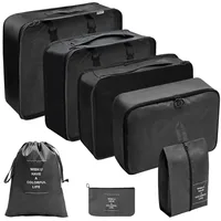 travel Packing Cubes Organizer, Lightweight Luggage Bags with Zipper for Suitcase Clothes Compression, Portable Storage Bag Set 2