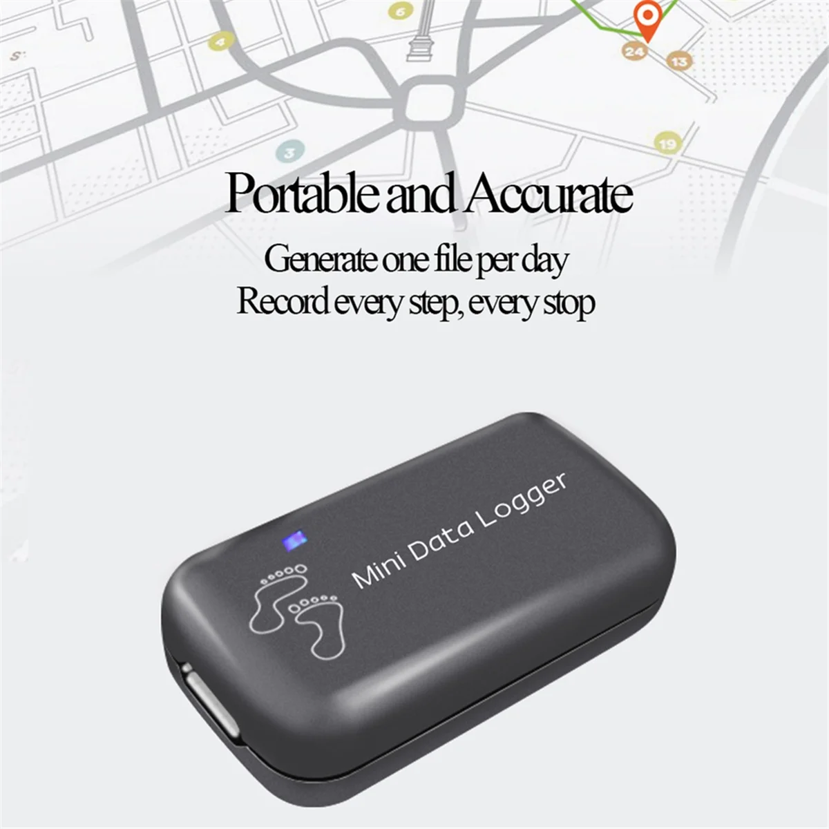 Mini GPS Data Logger กันน้ํา GPS Tracker Logger สําหรับแมวสุนัขสัตว์เลี้ยงกีฬาเดินป่า Traveler Mapping Survey Navigation