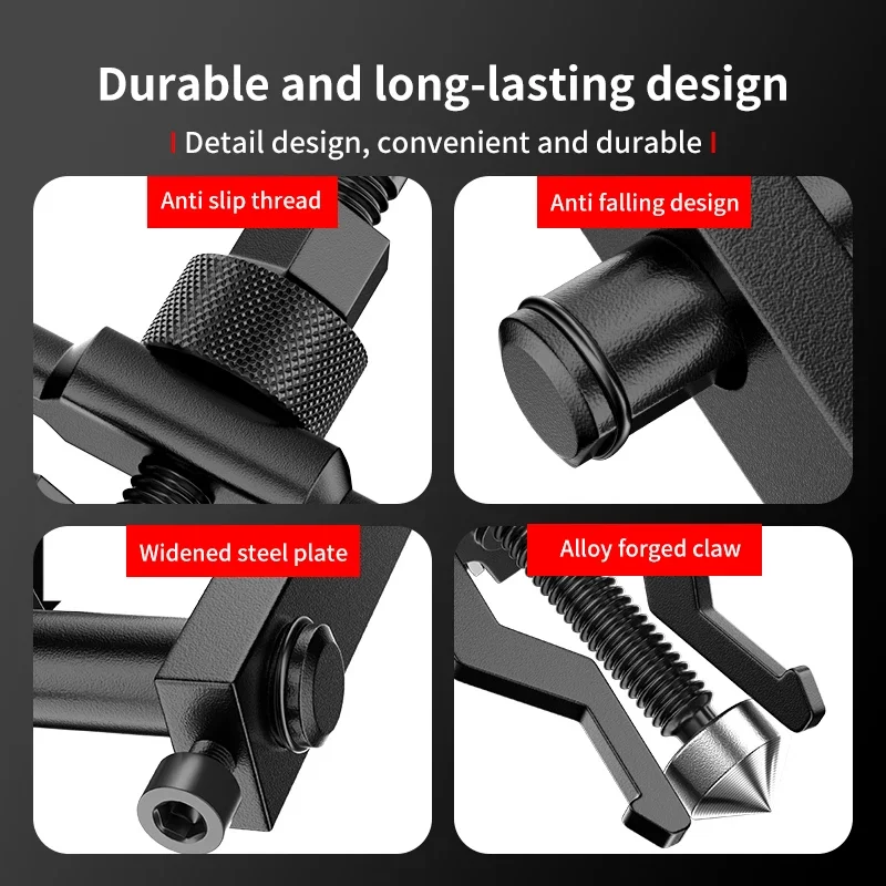 3-Claw Bearing Puller Heavy Duty Inner Gear Extractor Professional Automotive Tool For Maintenance Repair And DIY Projects