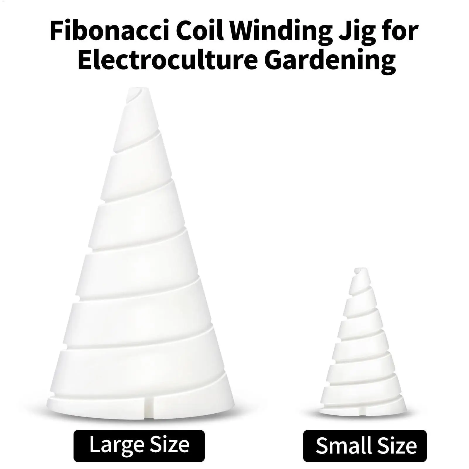 Cone Fibonacci Coil Winding Jig Enhance Plant Growth and Vitality Gardening Copper Wire Fixture Coil Tools