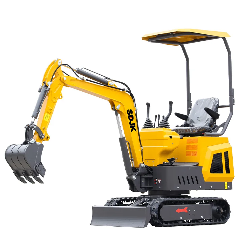 حفار صغير مصنوع في الصين 1.0 طن حفار صغير مزرعة حفار صغير يمكن شحنها عالميًا مع مطرقة مكسورة مخصصة