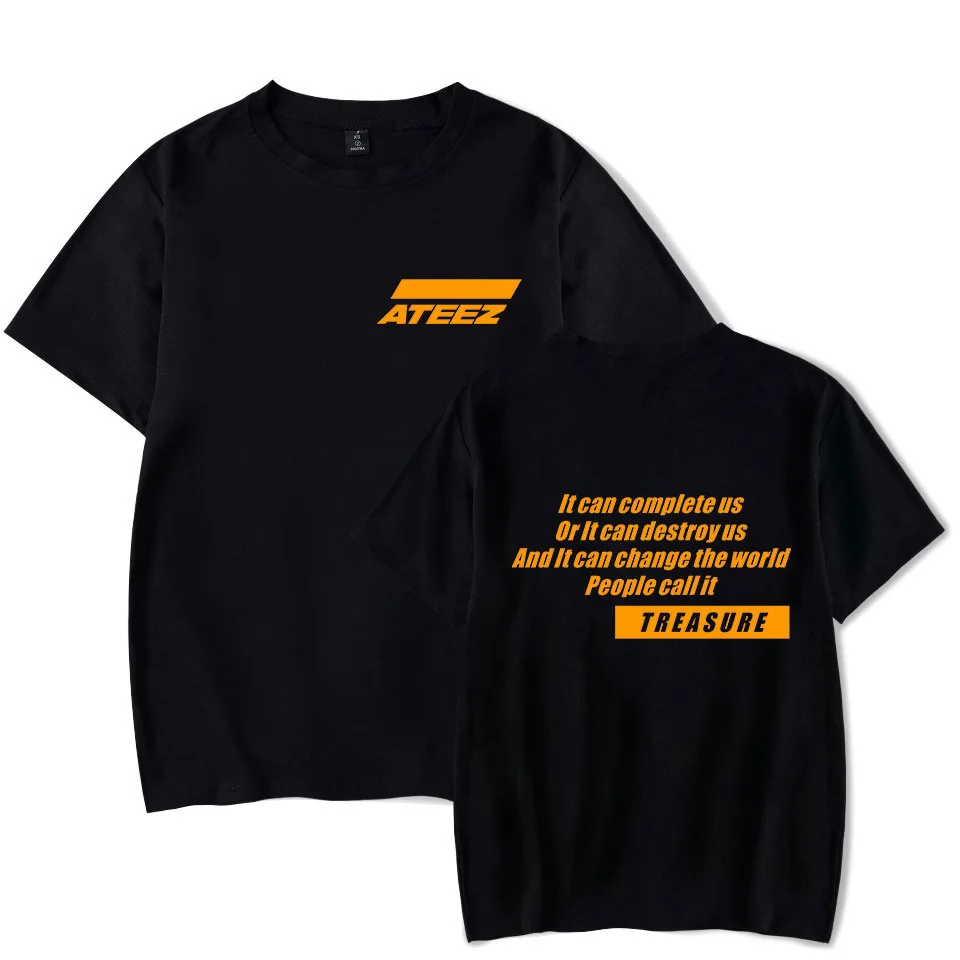 Korea KPOP ATEEZ T Shirt Men Women Hip Pop Streetwear Casual Short Sleeve Cool Tshirt Funny Graphic Tees Tops Instagram Clothing