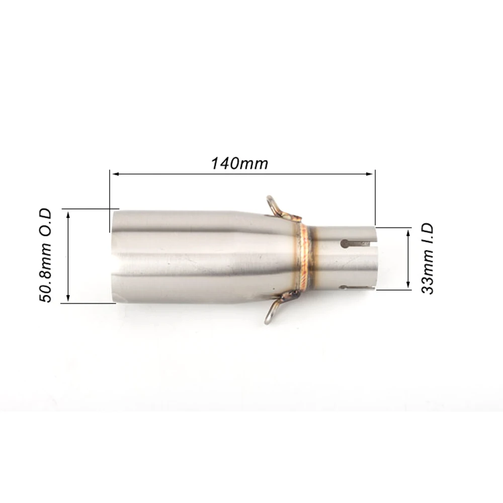 09-16 For BEVERLY 300 Motorcycle Slip on Exhaust Muffler Middle Pipe BEVERLY300 2009 2010 2011 2012 2013 2014 2015 2016
