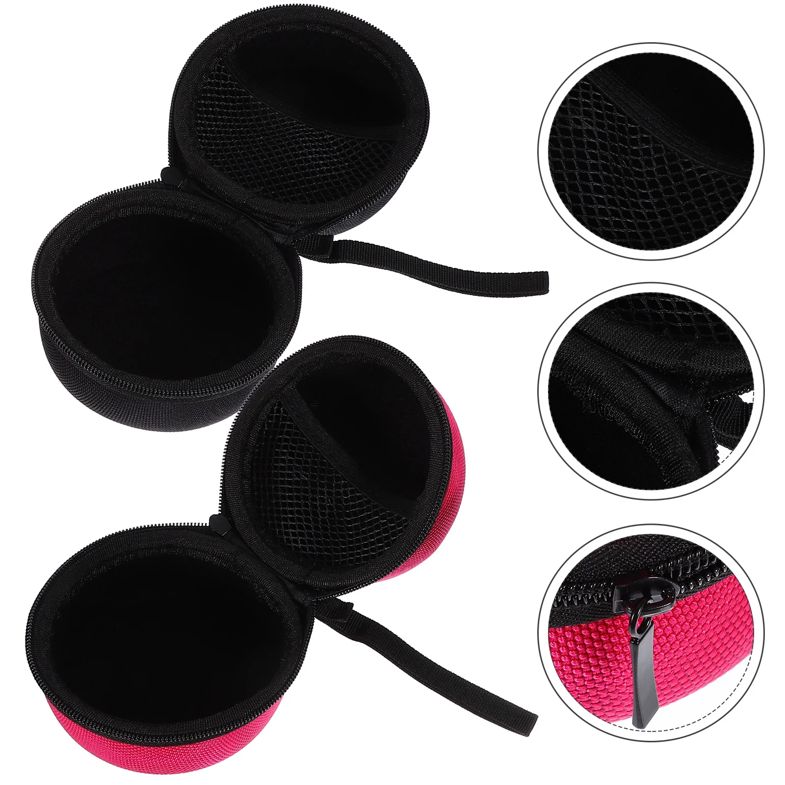 

2pcs Storage Bag with Buckle for Speaker Carrier Portable EVA Case Black Cables Durable