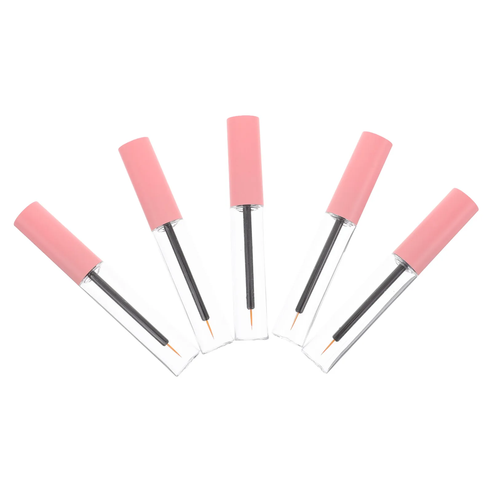 

5pcs 10ml DIY Empty Eyeliner Tubes Liquid Serum Bottles Clear Gloss Tube Portable Sturdy Container Precise Dispensing