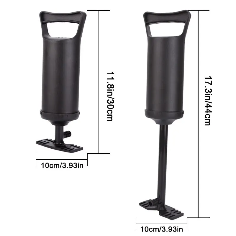 Bomba de mano para barco, bomba de mano para cama inflable, bomba de piscina rápida de 12 pulgadas
