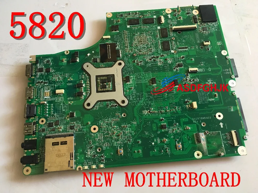 Original Free Shipping  The laptop motherboard for ACER 5820 T 5820TG 5820 dazr7bmb8e0 HM55 With graphic HD5650 Full TESED OK