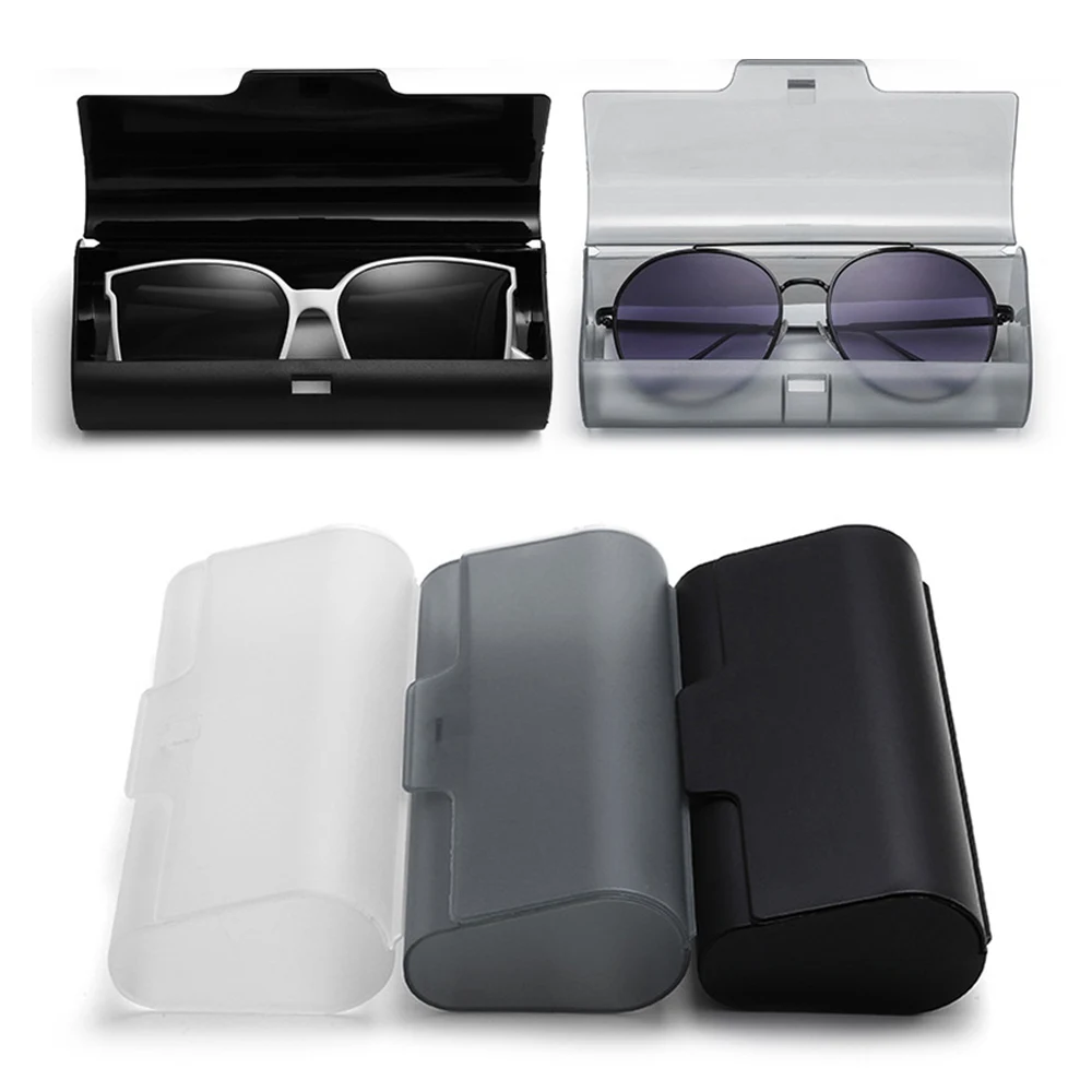 New Fashion Eyewear Boxes Hard Plastic Glasses Box Portable Glasses Case Simple Frosted Material Eyeglasses Case Sunglasses Box