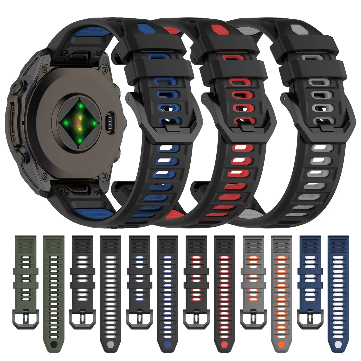 QuickFit Armband 22mm 26mm Uhrenarmband für Garmin Fenix 8 47mm 51mm Fenix 7 7X Pro 5 5X 6 6X Uhrenband Amazfit T-Rex Ultra2 Correa