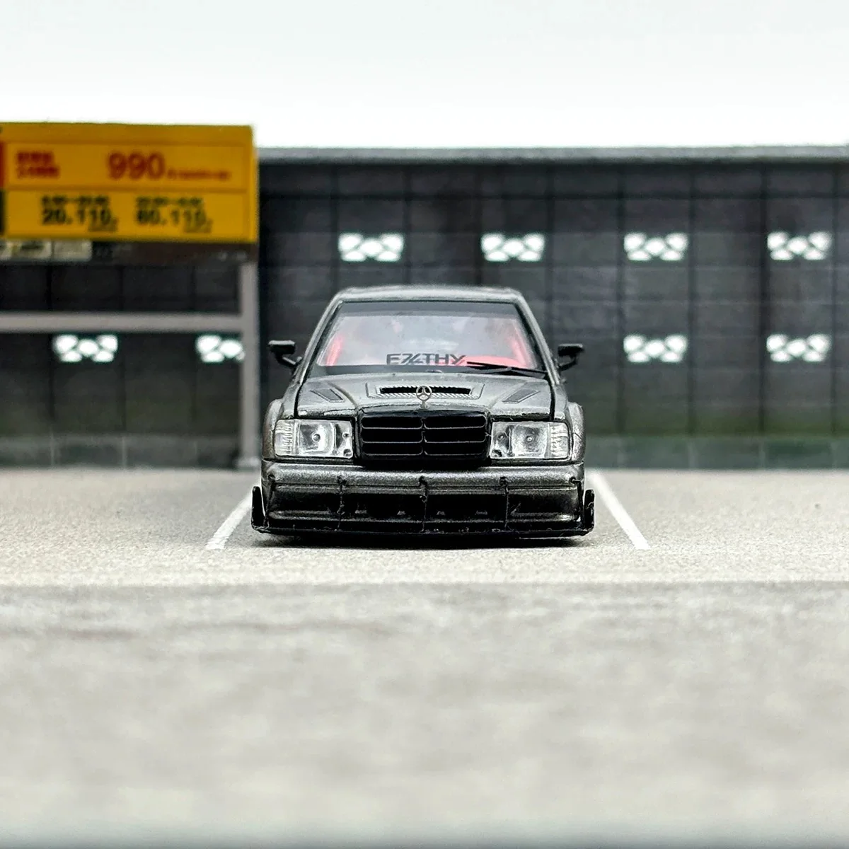 RM Rhino Modello 1:64 Mercedes 190E EVO II modello di auto in lega modificata a corpo largo