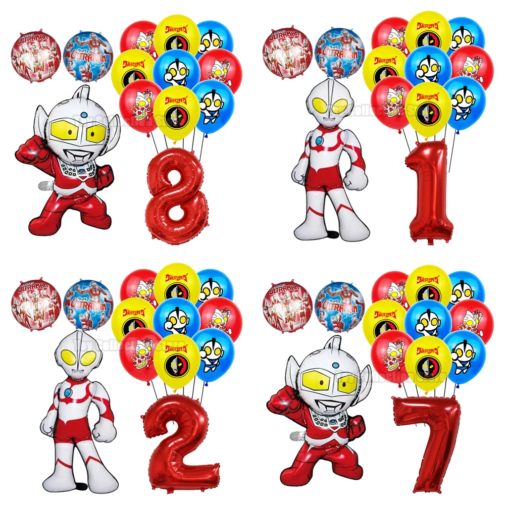 

Ultramaned Cartoon 1 Set Foil Ballon Latex Ballon Party Supplies Boy Birthday Decoration DIY Toy Gift Party Festivel Accessories