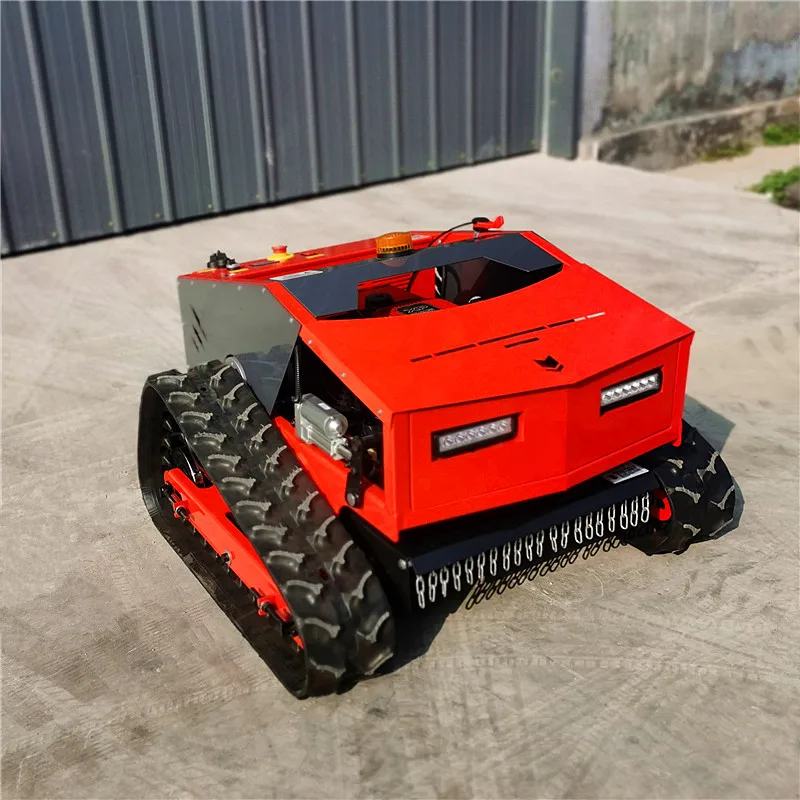 Strong climbing ability gasoline crawler lawn mower remote control mower