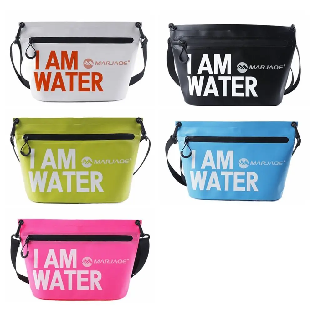 Bolsa de almacenamiento impermeable creativa, bolsa de natación portátil de PVC de gran capacidad con cremallera, bolsa seca impermeable flotante