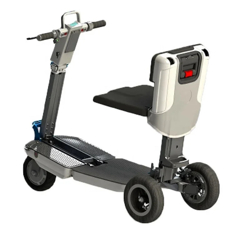 A 3-wheel electric luggage box folding elderly mobile scooter suitable for people with disabilities