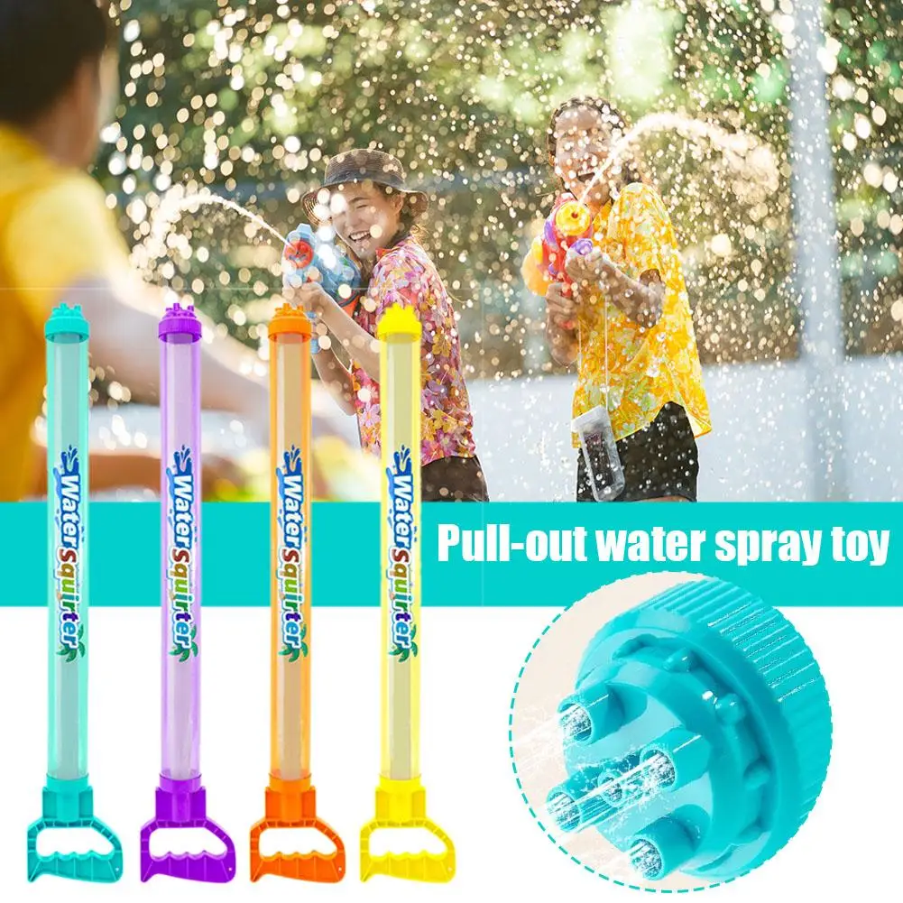 Pistolet à eau à la dérive, artefact à cinq trous, pulvérisation d'eau extractible, pistolet à haute pression, jouet épais, aspiration de guerre d'eau, Outd R1B9