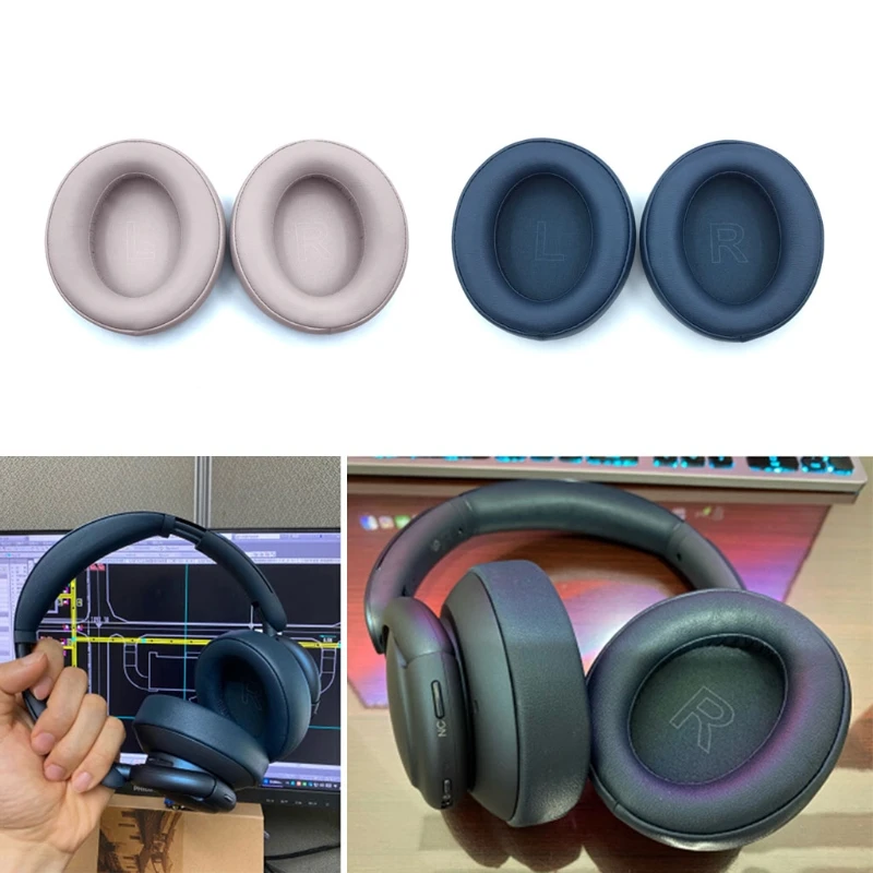 2x Replacement Ear Pad Memory Foam Ear Sponge Cover Fit for Anker Q35 Headphones