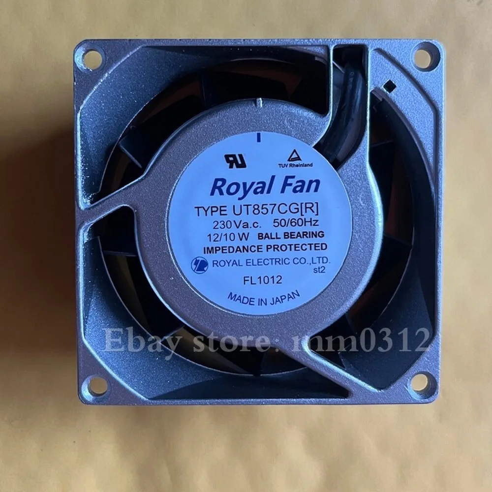 

For 1pcs ROYAL FAN UT857CG UT857CG [R] AC230V 12 / 10W iron leaf fan