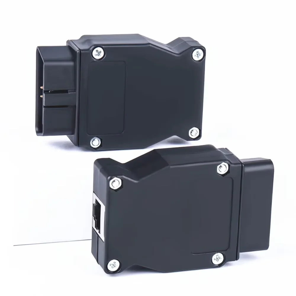 أحدث محول obd obdii 16 دبوس لسيارات BMW ENET إيثرنت إلى obd2 16Pin موصل التوصيل لواجهة سيارات BMW لكابل BMW obd2