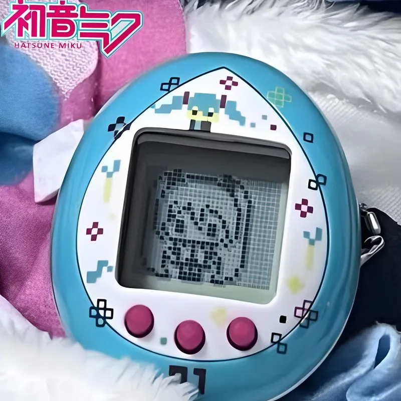 

New Bandai Tamagotchi Hatsune Miku Electronic Pet Egg Black And White Children's Game Console Collectible Toys Gifts