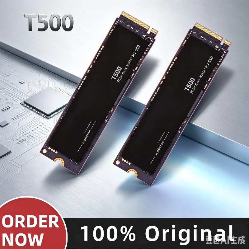 For Crucial 1TB 2TB T500 PCIe Gen4 NVMe SSD TLC NAND 7300MB/s Fast Internal SSD For Creator Gaming PC