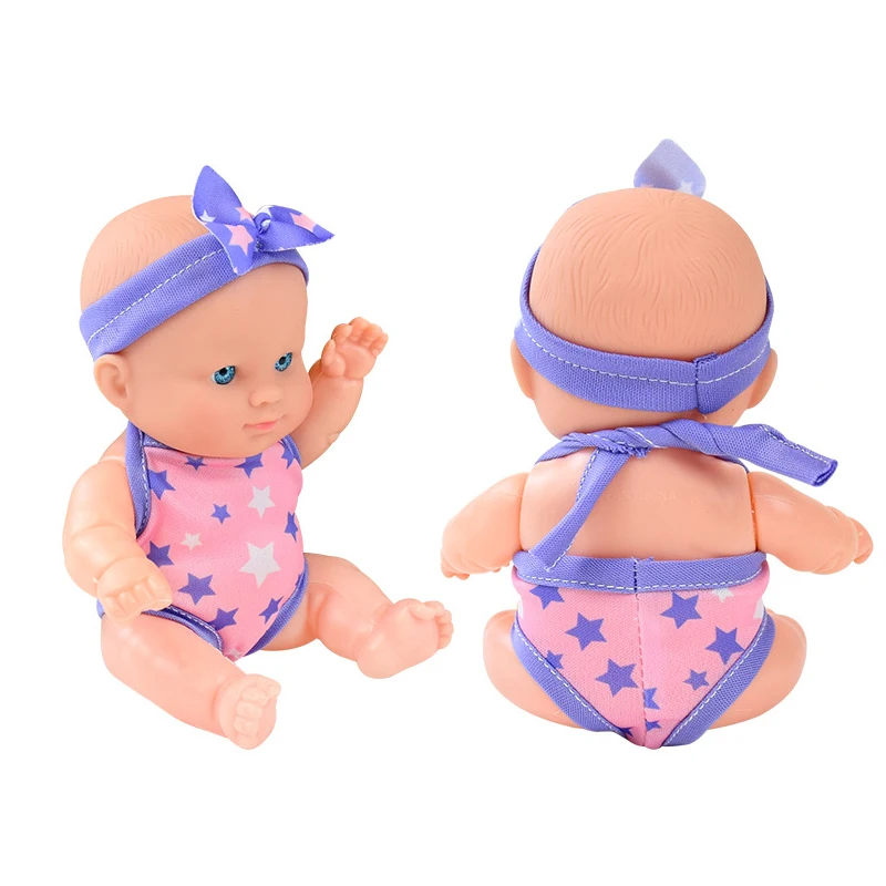 30cm New Simulation Infants Soothing Doll Toy Model Joints Movable Vinyl Reborn Doll Baby Interactive Puzzle Toys Birthday Gifts