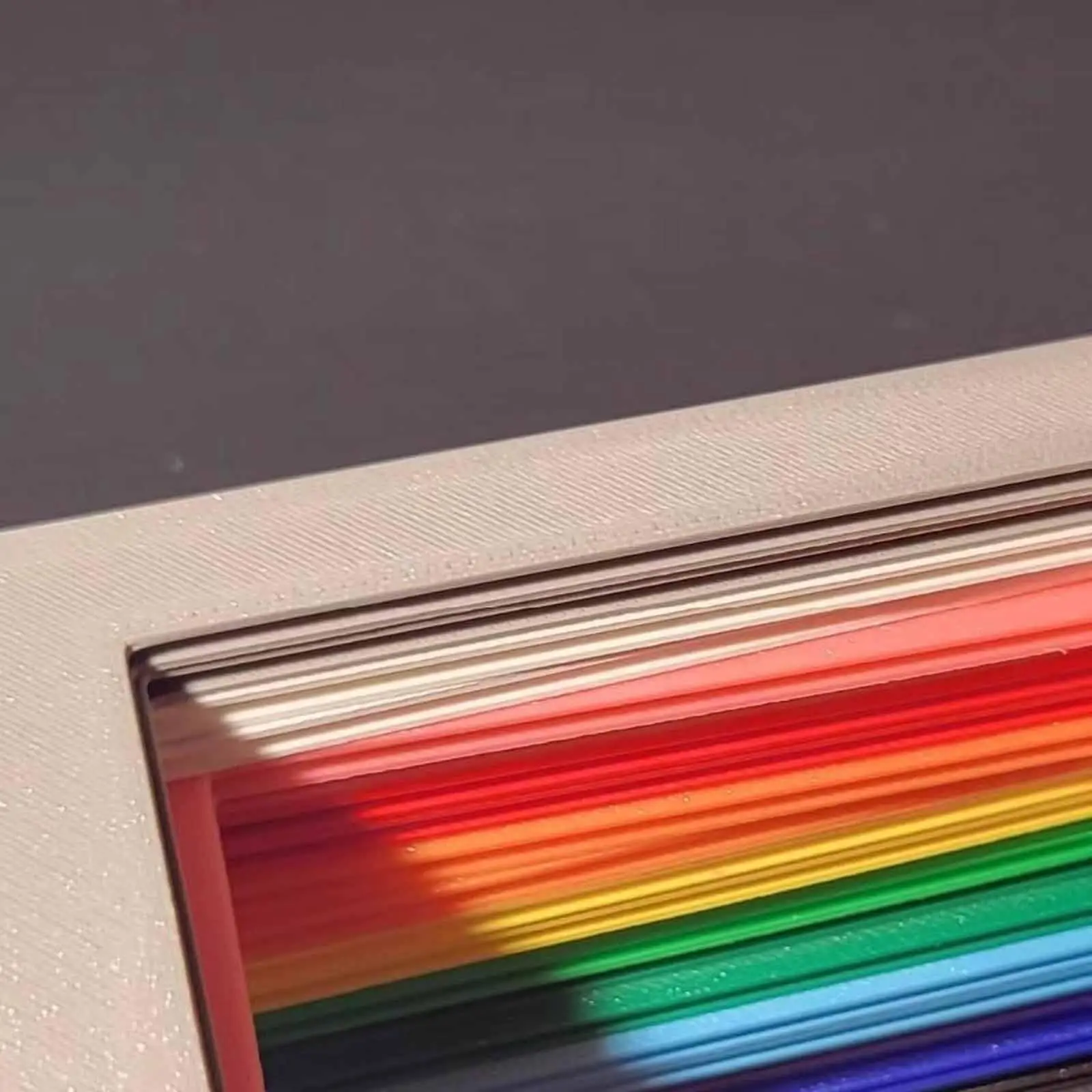 Rotating Desktop Photo Frame, Multicolor Plastic Stand