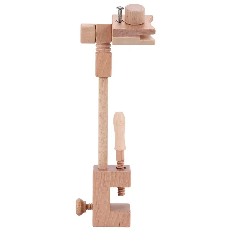 

A01F-Embroidery Hoop With Clamp,Wooden Frame Rack For All Tables Fit Circle Cross Stitch,Frame Crosstitch,Embroidery Holder